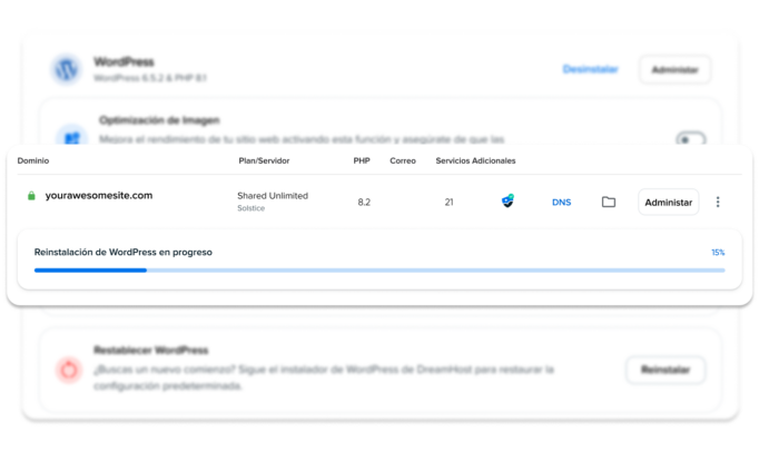 Renueva tu sitio web fácilmente con el Reinstalador de WordPress de DreamHost